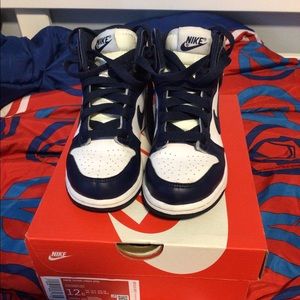 Like New: Very Popular Nike High Top Dunks, Boys Size 12